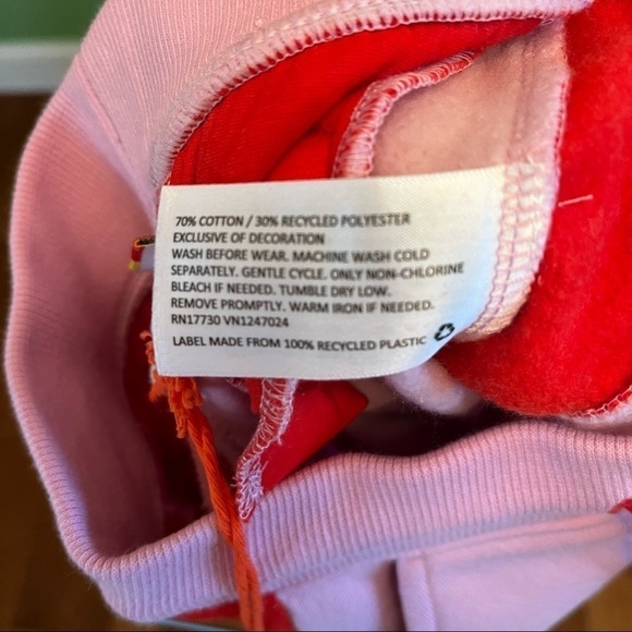 Lego joggers w 4 functional pockets pink w red stripes - Picture 5 of 10